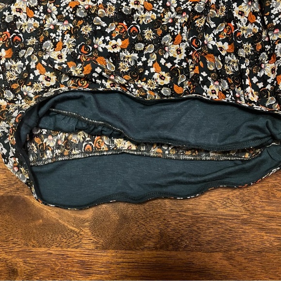 Free People All Dolled up Floral Green Cropped Blouse Long Sleeve Top Size S - Picture 14 of 15
